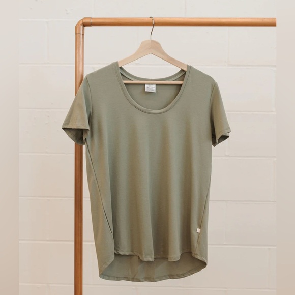 Jax and Lennon Tops - Jax & Lennon Sage Ladies Basic Tee Shirt